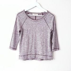 Ann Taylor LOFT striped 3/4 shirt